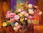 Bischoff, Franz Roses oil painting on canvas
